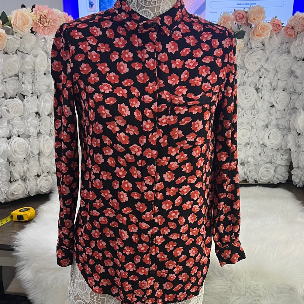 Fannie Floral Button-Up Women's Top